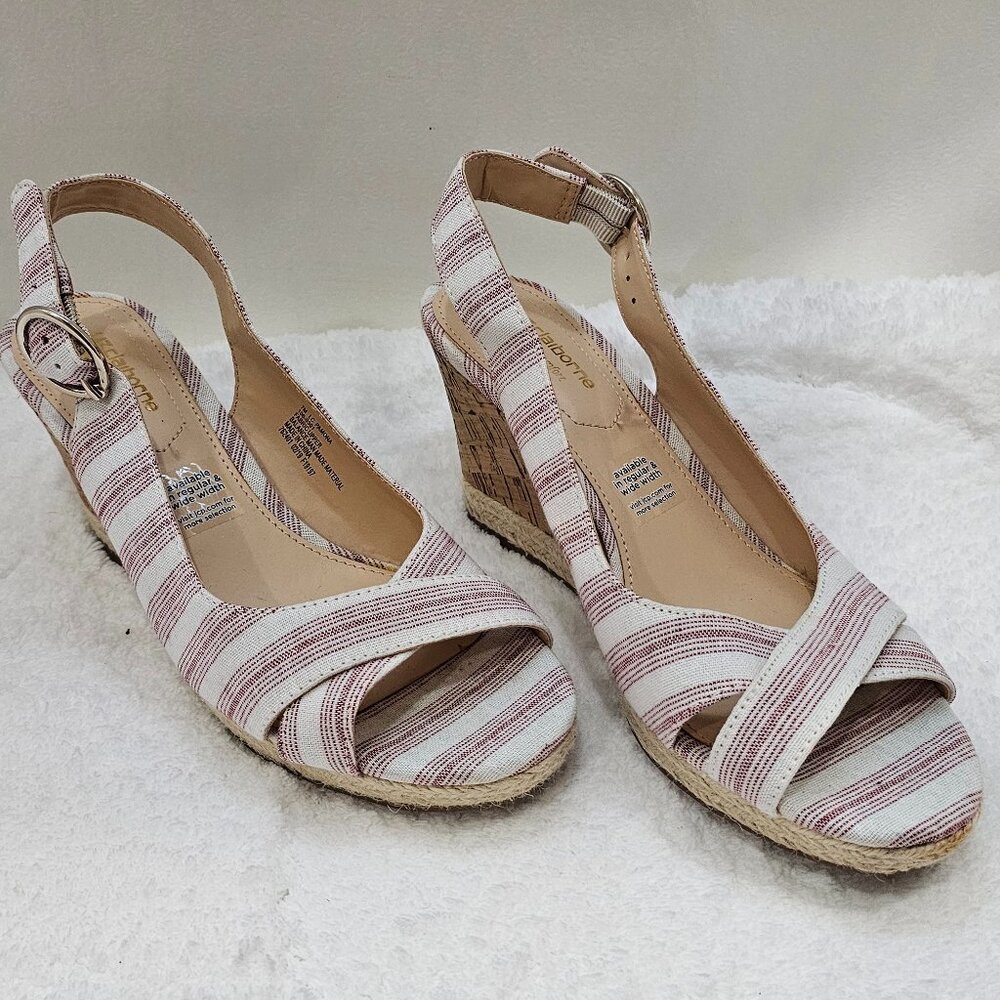 Liz Claiborne Refined Comfort Slingback Platform Sandals, Size 7